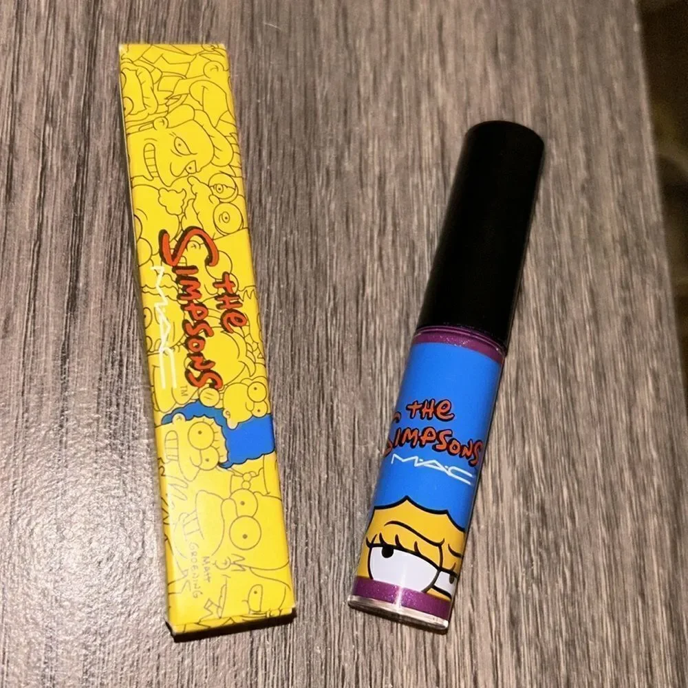 MAC THE SIMPSONS  ITCHY & SCRATCHY & SEXY LIPGLASS NEw In the box